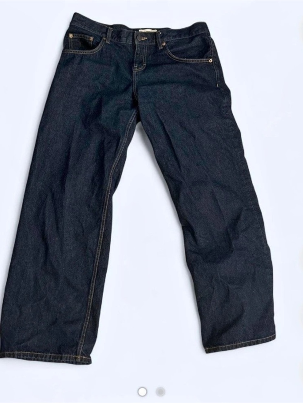 Motel Rocks Low Rise Parallel Jeans Women's Jeans in Blue Like New
